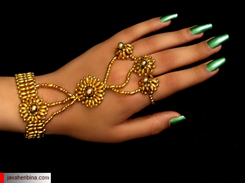مدل دستبند انگشتری طلا زنانه