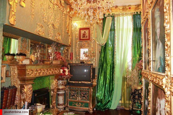 حراج خانه ای لوکس از جنس طلا در روسیه