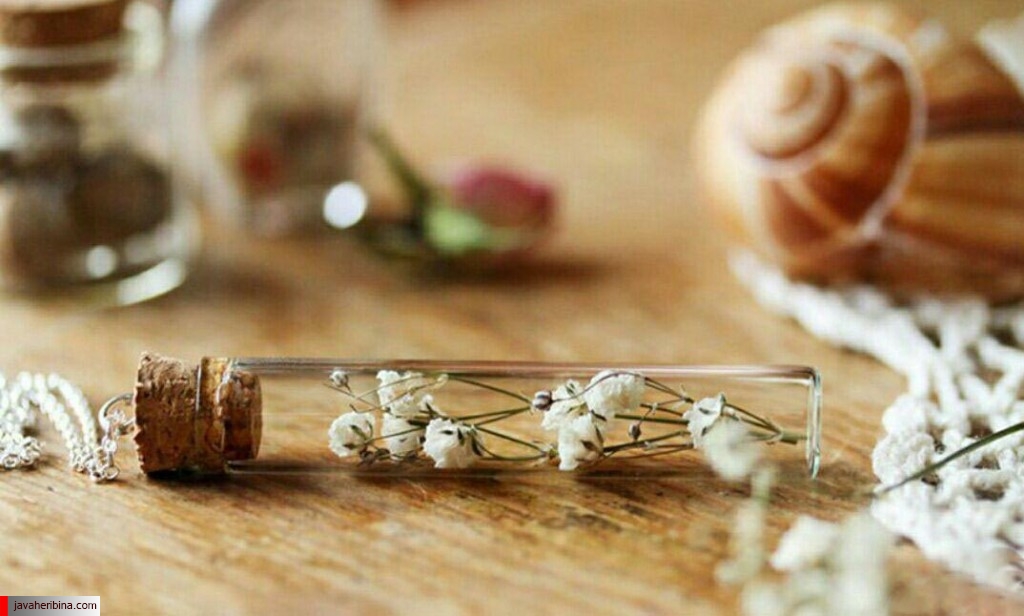 جواهرات زیبا با گل و گیاه