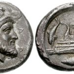 سکه فارنابازوس با نشان ماهی