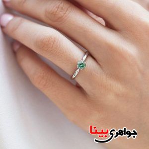 انگشتر الماس سبز