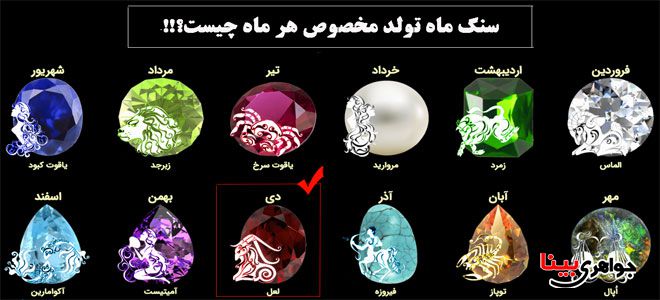 سنگ ماه تولد