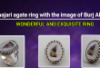 Shajari agate ring with the image of Burj Al Arab