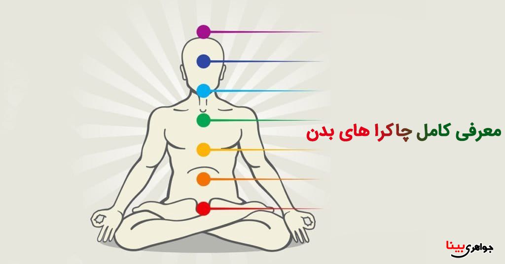 معرفی چاکراهای بدن و سنگ درمانی